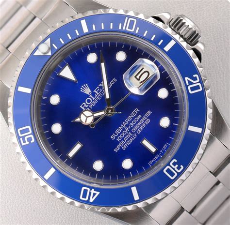 rolex steel submariner blue|used rolex submariner for sale.